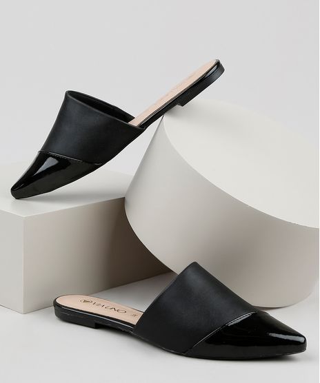 Mule-Feminino-Via-Uno-Bico-Fino-com-Recorte-Preto-9941884-Preto_1