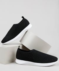 Tenis-Feminino-Via-Uno-Running-Knit-Sem-Cadarco-com-Brilho-Preto-9919573-Preto_1