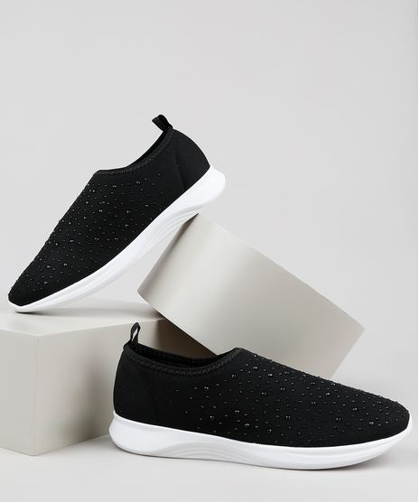 Tenis-Feminino-Via-Uno-Running-Knit-Sem-Cadarco-com-Brilho-Preto-9919573-Preto_1