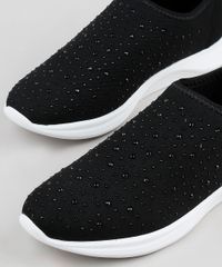 Tenis-Feminino-Via-Uno-Running-Knit-Sem-Cadarco-com-Brilho-Preto-9919573-Preto_3