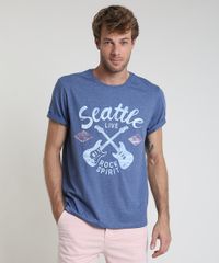Camiseta-Masculina--Seattle-Live--Manga-Curta-Gola-Careca-Azul-9870282-Azul_1