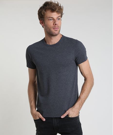 Camiseta-Masculina-Slim-Texturizada-Manga-Curta-Gola-Careca-Chumbo-9903805-Chumbo_1