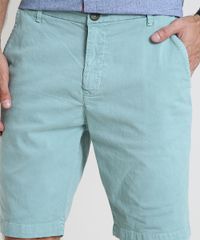 Bermuda-de-Sarja-Masculina-Slim-com-Bolsos-Verde-Agua-9921918-Verde_Agua_2