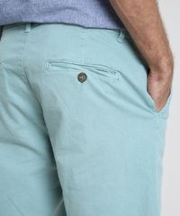 Bermuda-de-Sarja-Masculina-Slim-com-Bolsos-Verde-Agua-9921918-Verde_Agua_5
