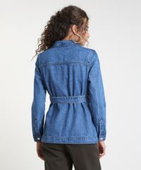 Jaqueta-Jeans-Feminina-Longa-com-Bolsos-e-Faixa-para-Amarrar-Azul-Medio-9889638-Azul_Medio_2