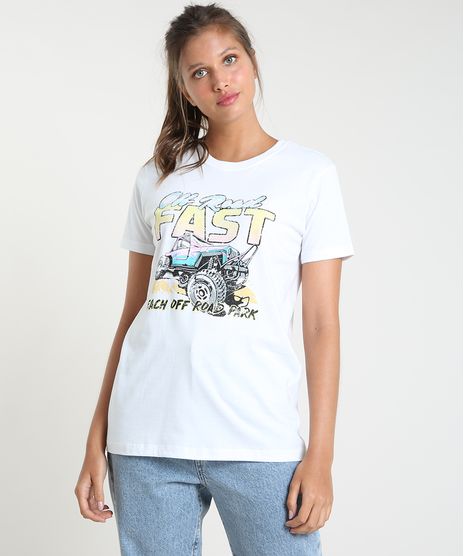 T-Shirt-Feminina-Mindset--Off-Road-Fast--Manga-Curta-Decote-Redondo-Off-White-9937832-Off_White_1