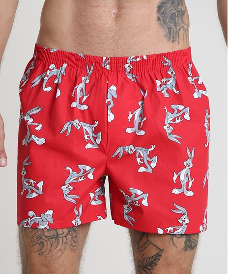 Samba-Cancao-Masculina-Pernalonga-Looney-Tunes-Estampada-Vermelha-9927526-Vermelho_1