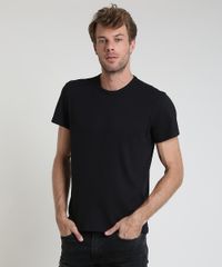 Camiseta-Masculina-Slim-Canelada-Manga-Curta-Gola-Careca-Preto-9903438-Preto_1