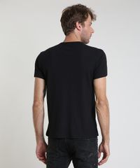 Camiseta-Masculina-Slim-Canelada-Manga-Curta-Gola-Careca-Preto-9903438-Preto_2