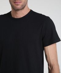 Camiseta-Masculina-Slim-Canelada-Manga-Curta-Gola-Careca-Preto-9903438-Preto_4