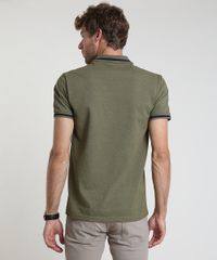 Polo-Masculina-Comfort-em-Piquet-com-Ziper-Manga-Curta-Verde-Militar-9869014-Verde_Militar_2