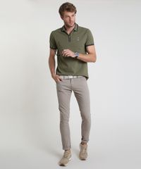Polo-Masculina-Comfort-em-Piquet-com-Ziper-Manga-Curta-Verde-Militar-9869014-Verde_Militar_3