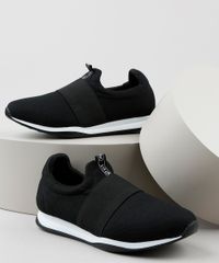 Tenis-Feminino-Via-Uno-Knit-Running-com-Elastico-Preta-9919571-Preto_1