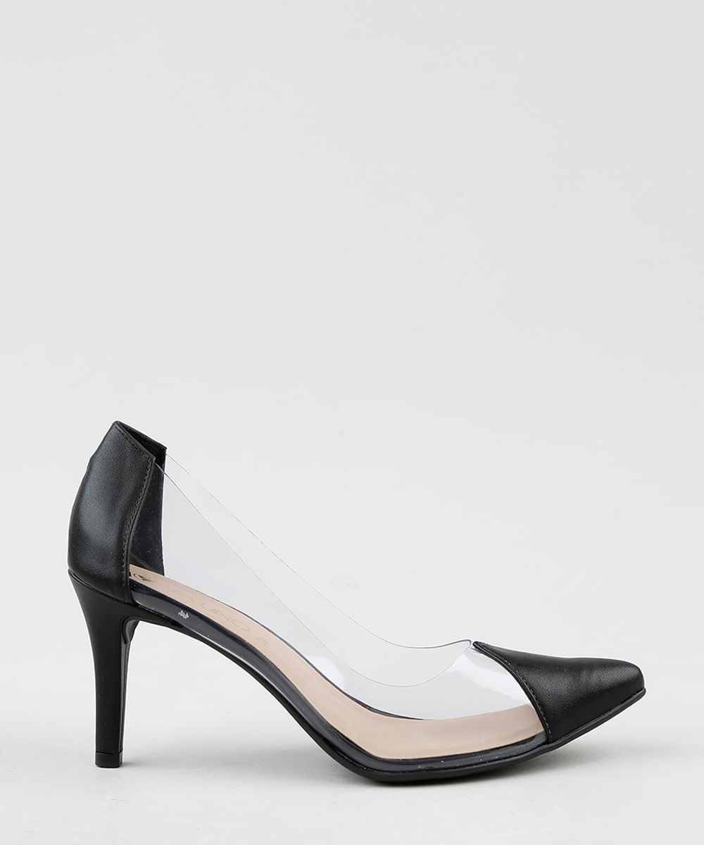 scarpin vinil via uno