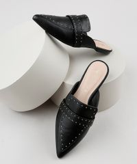 Mule-Feminino-Via-Uno-Bico-Fino-com-Tachas-Preto-9907927-Preto_1