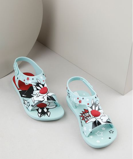 Rasteirinha-Infantil-Ipanema-Frajola-Looney-Tunes-Estampada-Verde-Agua-9925123-Verde_Agua_1