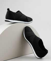 Tenis-Feminino-Via-Uno-Knit-Running-com-Elastico-Cruzado-Preto-9941880-Preto_1