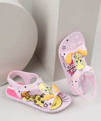 Rasteirinha-Infantil-Ipanema-Piu-Piu-Looney-Tunes-Estampada-Rosa-Claro-9925122-Rosa_Claro_1