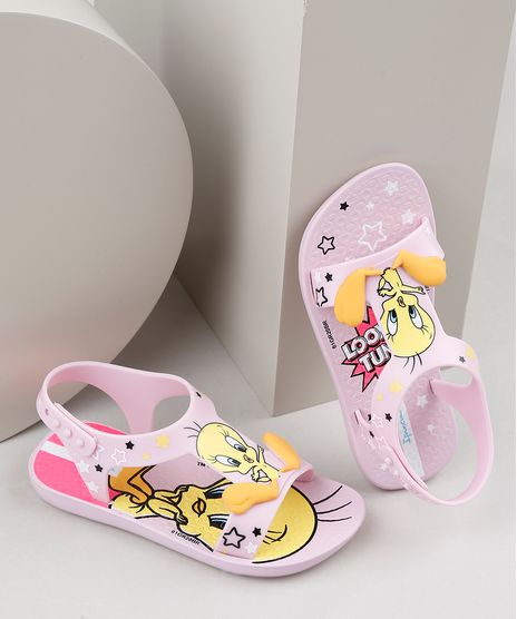 Rasteirinha-Infantil-Ipanema-Piu-Piu-Looney-Tunes-Estampada-Rosa-Claro-9925122-Rosa_Claro_1