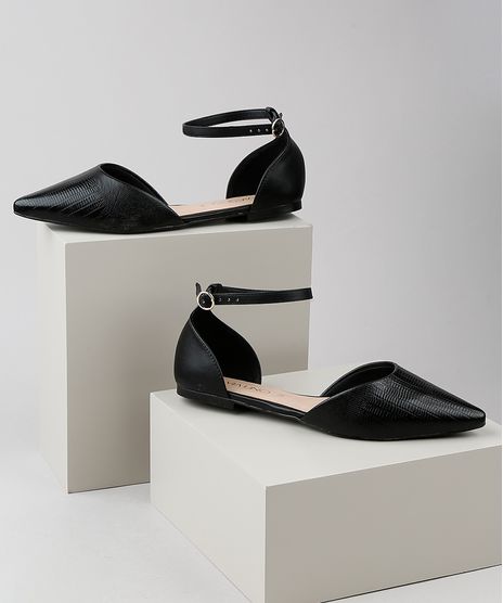 Sapatilha-Feminina-Via-Uno-Aberta-Bico-Fino-Texturizada-Preta-9907576-Preto_1