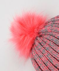 Gorro-Infantil-em-Trico-com-Pompom-Rosa-9780626-Rosa_4