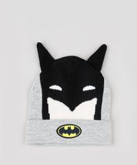 Kit-Infantil-de-Gorro-Batman-com-Orelhinhas-Cinza-Mescla---Luva-em-Trico-Cinza-Mescla-9784903-Cinza_Mescla_2