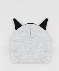 Kit-Infantil-de-Gorro-Batman-com-Orelhinhas-Cinza-Mescla---Luva-em-Trico-Cinza-Mescla-9784903-Cinza_Mescla_3