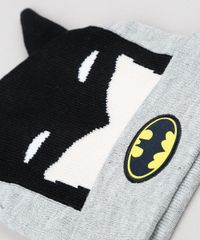 Kit-Infantil-de-Gorro-Batman-com-Orelhinhas-Cinza-Mescla---Luva-em-Trico-Cinza-Mescla-9784903-Cinza_Mescla_5