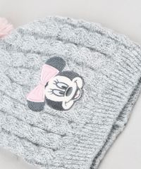 Kit-Infantil-de-Gorro-com-Pompons---Luva-em-Trico-Cinza-Mescla-9784986-Cinza_Mescla_5