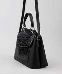 Bolsa-Feminina-Transversal-Media-com-Recorte-Texturizado-Croco-e-Alca-Removivel-Preta-9845704-Preto_5