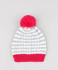 Kit-Infantil-de-Gorro-Listrado---Luva-em-Trico-Rosa-Escuro-9784987-Rosa_Escuro_2