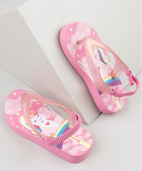 Chinelo-Infantil-Ipanema-Estampado-de-Unicornio-com-Elastico-Rosa-9925118-Rosa_1
