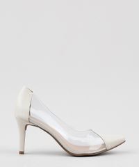 Scarpin-Feminino-Via-Uno-Bico-Fino-Salto-Alto-com-Recorte-Transparente-Bege-Claro-9943352-Bege_Claro_2