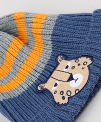 Kit-Infantil-de-Gorro-Listrado-Pinguim-Azul---Luva-em-Trico-Cinza-Mescla-9784975-Cinza_Mescla_5