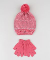 Kit-Infantil-de-Gorro-com-Lurex---Luva-em-Trico-Rosa-9784991-Rosa_1
