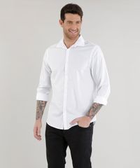 Camisa-Slim-Estampada-em-Algodao---Sustentavel-Branca-8456824-Branco_1