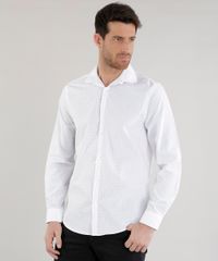 Camisa-Slim-Estampada-em-Algodao---Sustentavel-Branca-8456824-Branco_5