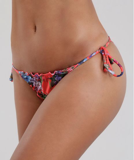 Biquini-Calcinha-Tanga-Levanta-Bumbum-Estampada-Floral-Laranja-8624177-Laranja_1