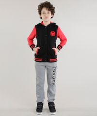 Blusao-Homem-Aranha-em-Moletom-de-Algodao---Sustentavel-Preto-8470112-Preto_3