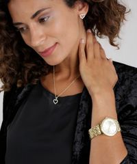 Kit-de-Relogio-Analogico-Lince-Feminino---Colar---Brinco---KT02C2KX-Dourado-8633061-Dourado_2