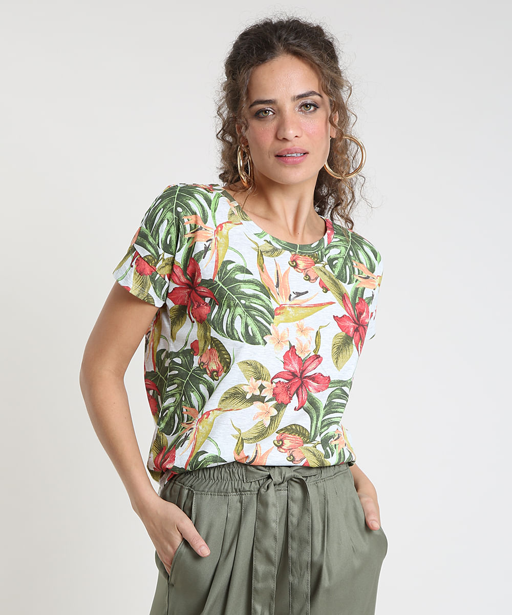 blusas estilo tropical