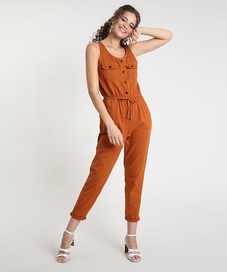Macacao-de-Sarja-Feminino-com-Bolsos-Sem-Manga-Cobre-9856235-Cobre_1