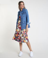 Vestido-Feminino-Midi-Envelope-Texturizado-Estampado-Floral-com-Babado-Sem-Manga-Multicor-9897381-Multicor_3