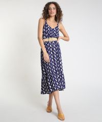 Vestido-Feminino-Midi-Estampado-de-Margaridas-com-Recorte-e-Botoes-Alca-Fina-Azul-Marinho-9912183-Azul_Marinho_3