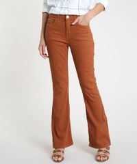 Calca-de-Sarja-Feminina-Flare-Canelada-Caramelo-9915241-Caramelo_1