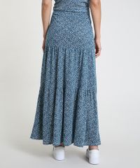 Saia-Feminina-Longa-Estampada-Floral-com-Recortes--Azul-Petroleo-9879955-Azul_Petroleo_2