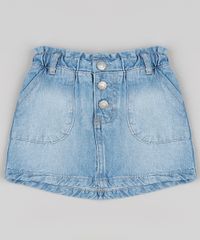 Saia-Jeans-Infantil-Clochard-com-Bolsos-Azul-Medio-9894181-Azul_Medio_1