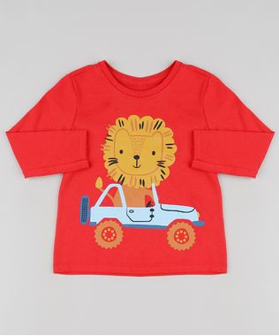 Camiseta-Infantil-Leao-Manga-Longa-Vermelha-9875966-Vermelho_1