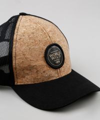 Bone-Masculino-Aba-Curva--World-Wild--com-Tela-e-Cortica-Preto-9898296-Preto_3