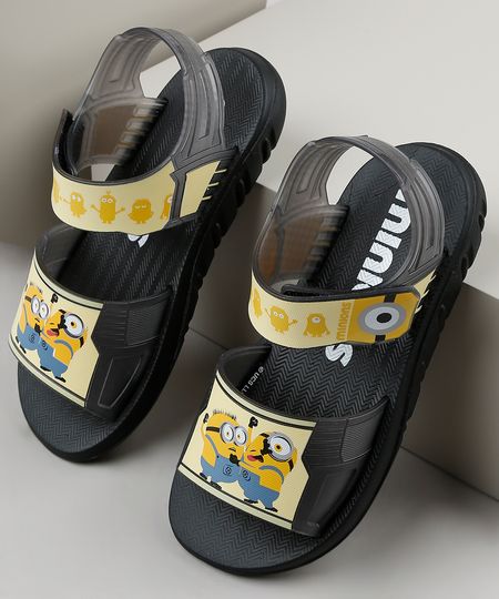 Sandalia-Papete-Infantil-Grendene-Minions-Preta-9938910-Preto_1